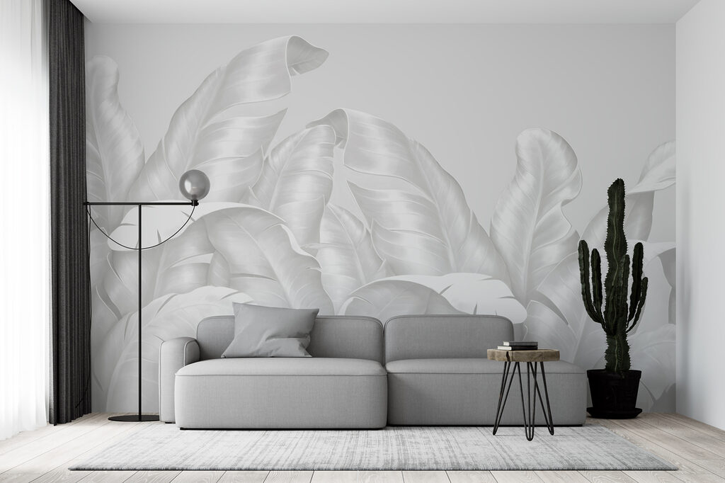 Bleke bladeren groeien omhoog — interieur 1