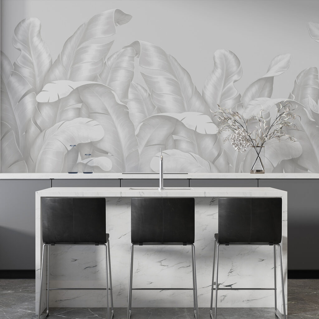 Bleke bladeren groeien omhoog — interieur 2