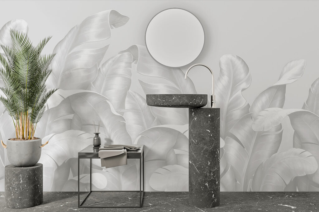 Bleke bladeren groeien omhoog — interieur 3