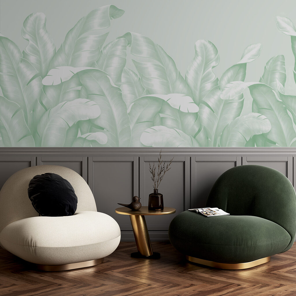 Bleke bladeren groeien omhoog — interieur 2