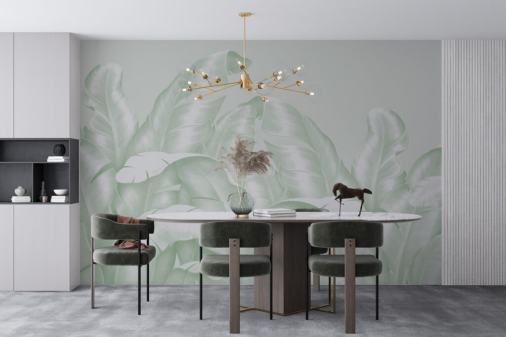 Bleke bladeren groeien omhoog — interieur 3