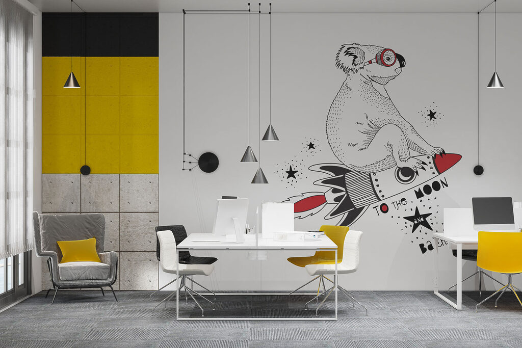 Koala op een raket — interieur 1