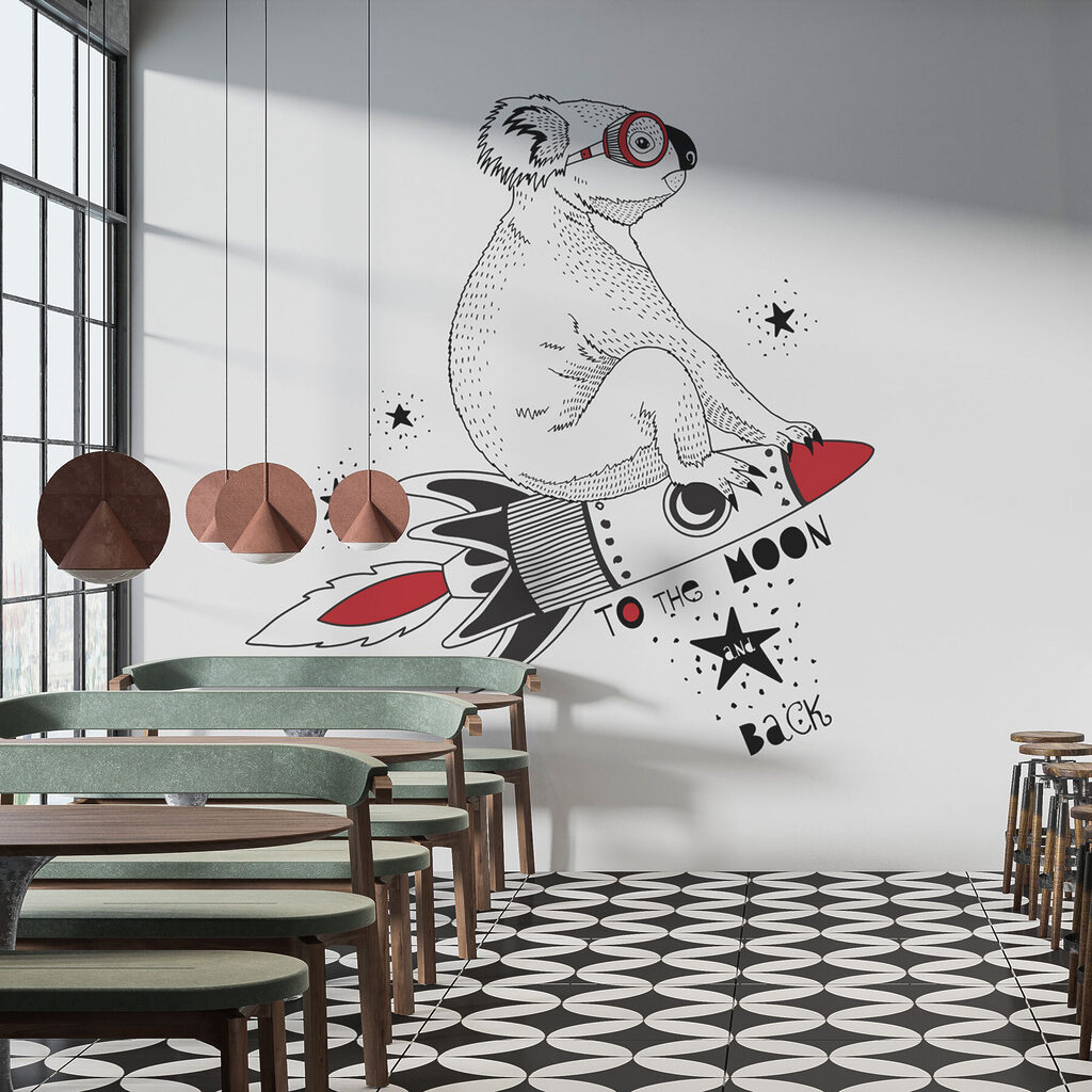 Koala op een raket — interieur 2