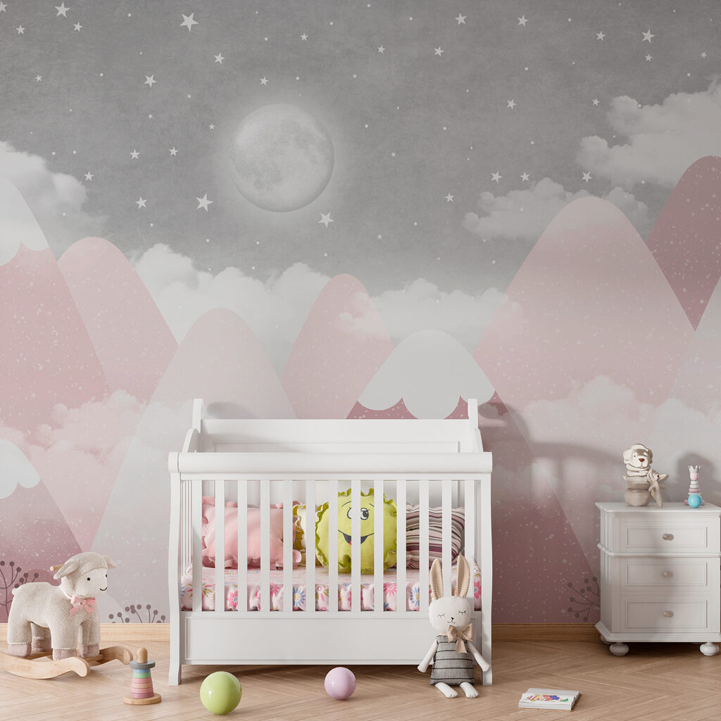Roze bergen onder maanlicht — interieur 2