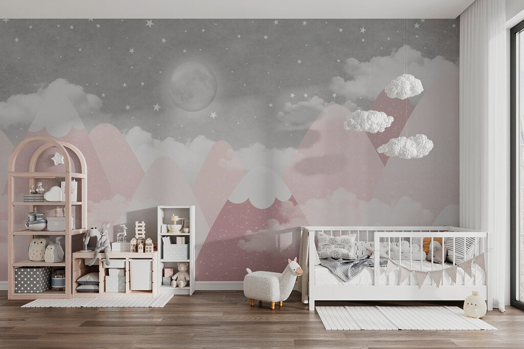 Roze bergen onder maanlicht — interieur 3