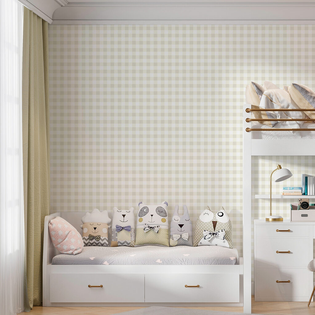Kleine ruitjes in pasteltinten — interieur 2