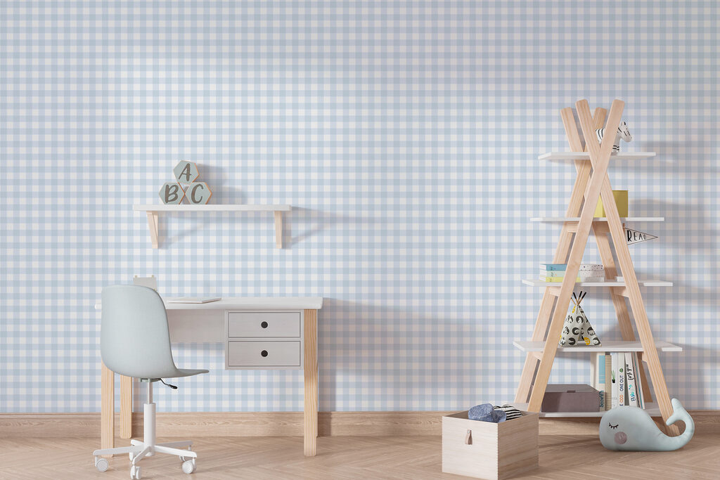Kleine ruitjes in pasteltinten — interieur 1