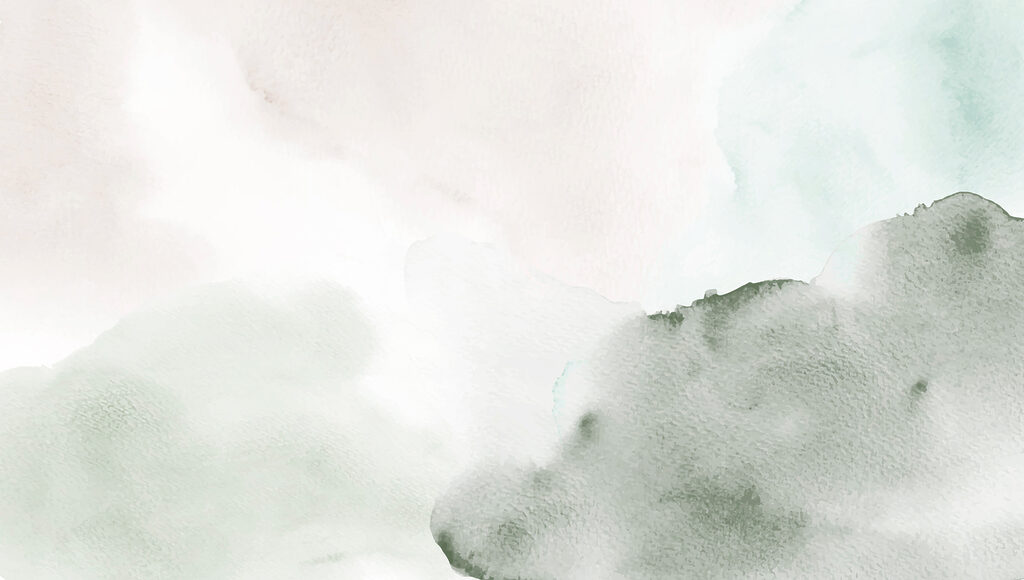 Bleekgroene kleurwolken — volledig ontwerp