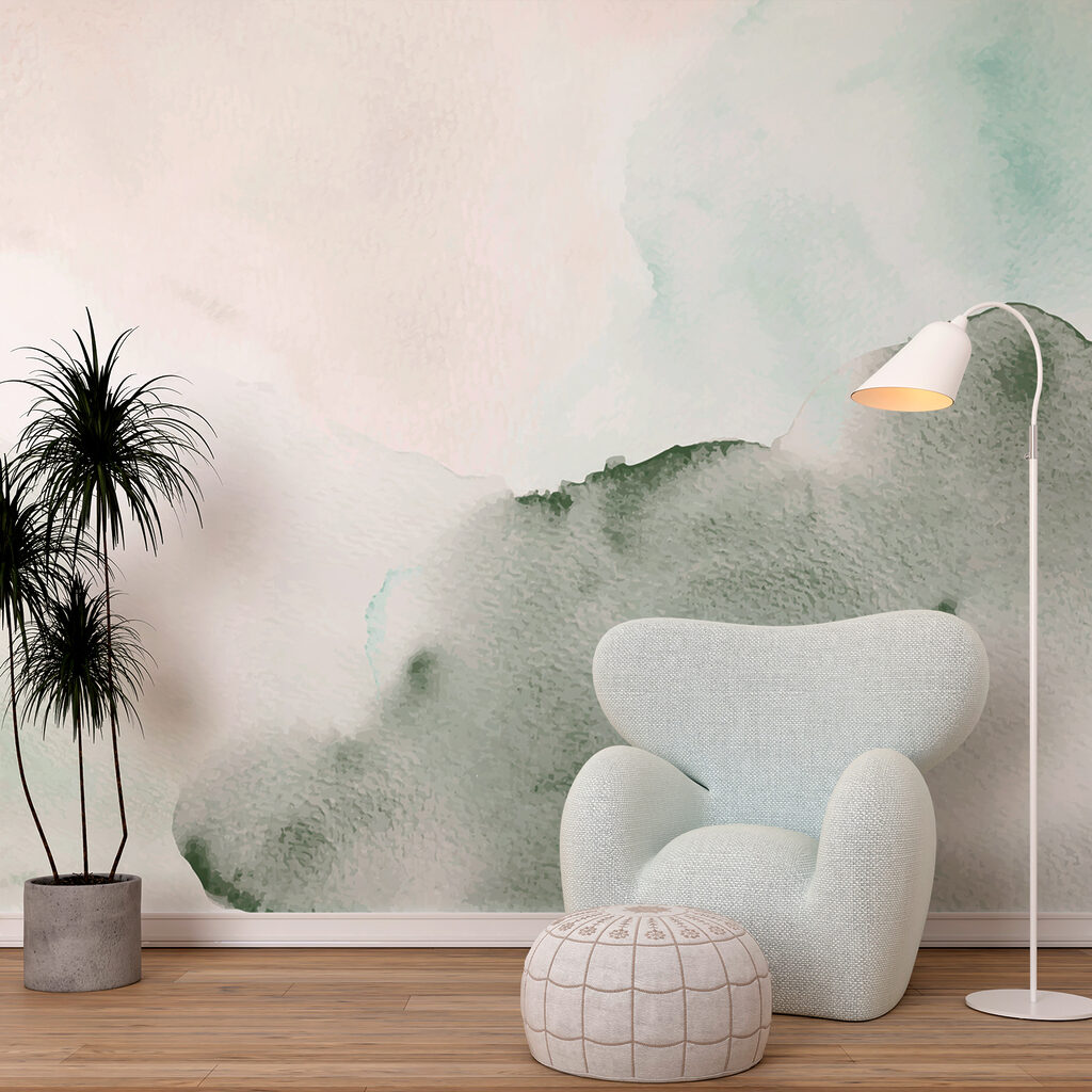 Bleekgroene kleurwolken — interieur 2