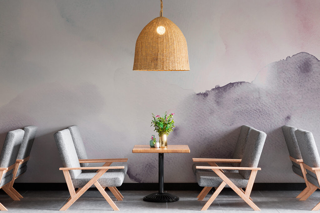 Een aquarelschilderij van een wolk — interieur 1