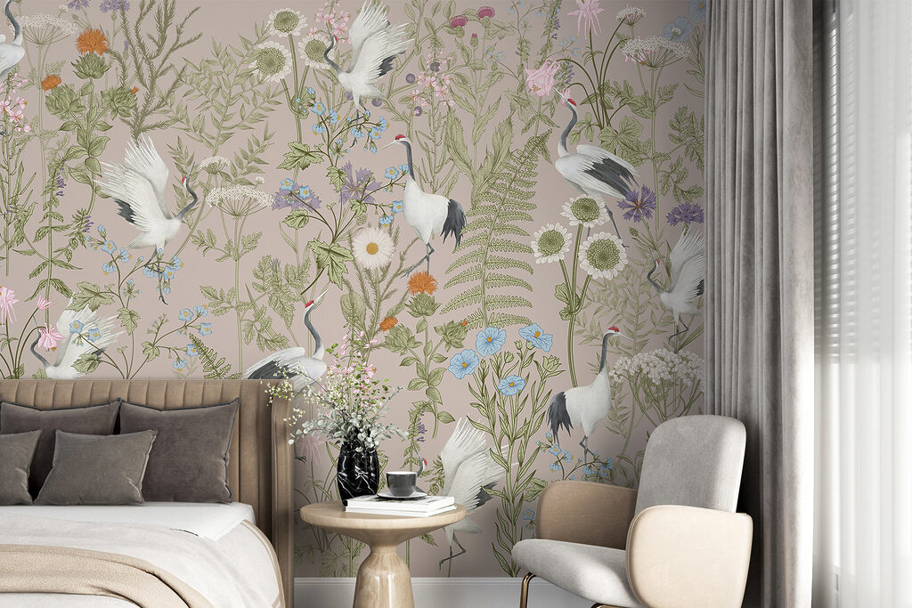 Reigers tussen fijne veldbloemen — interieur 1