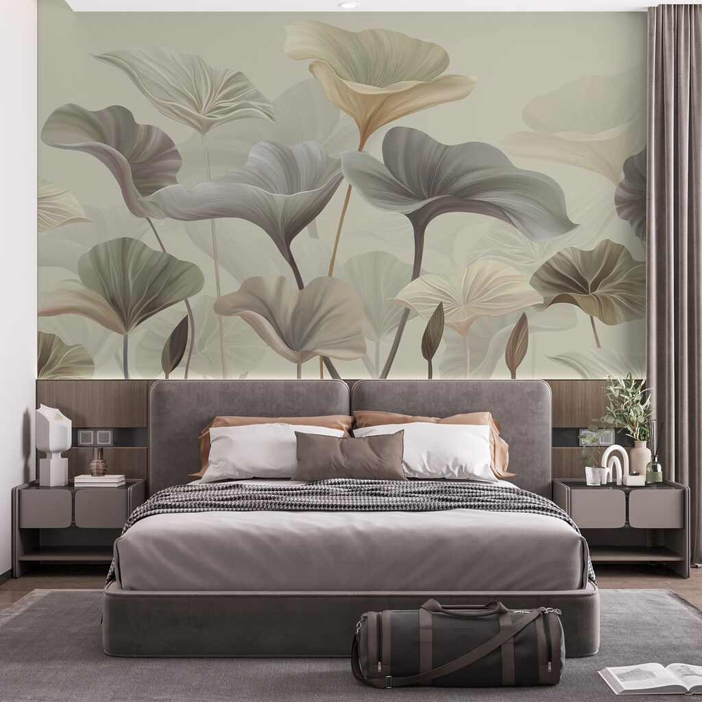 Bladwaaiers op ranke stelen — interieur 1