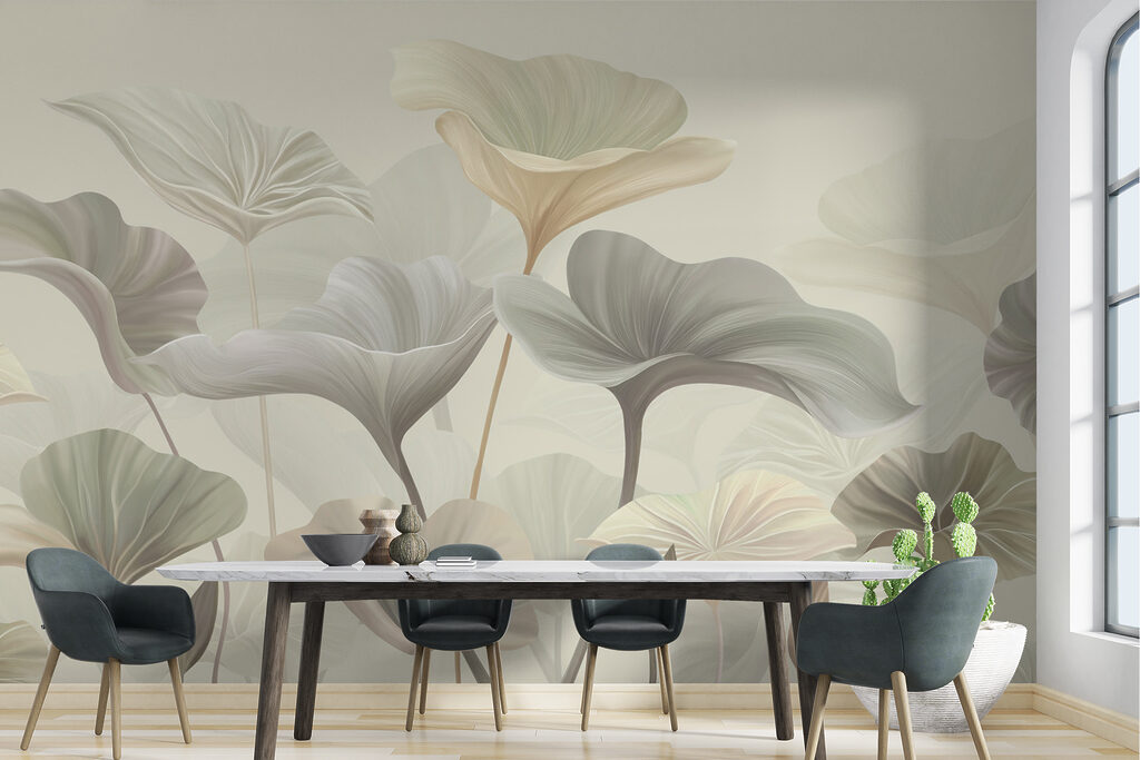 Bladwaaiers op ranke stelen — interieur 4