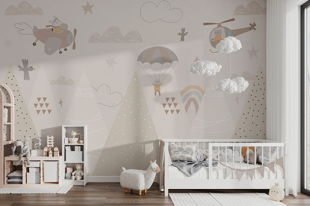 Avontuur in een sprookjesachtige lucht in een interieur