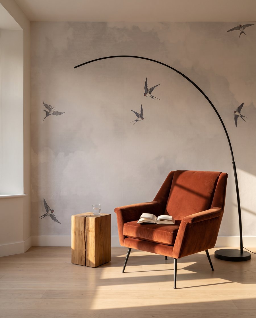 Vogels door zachte luchtlagen — interieur 3