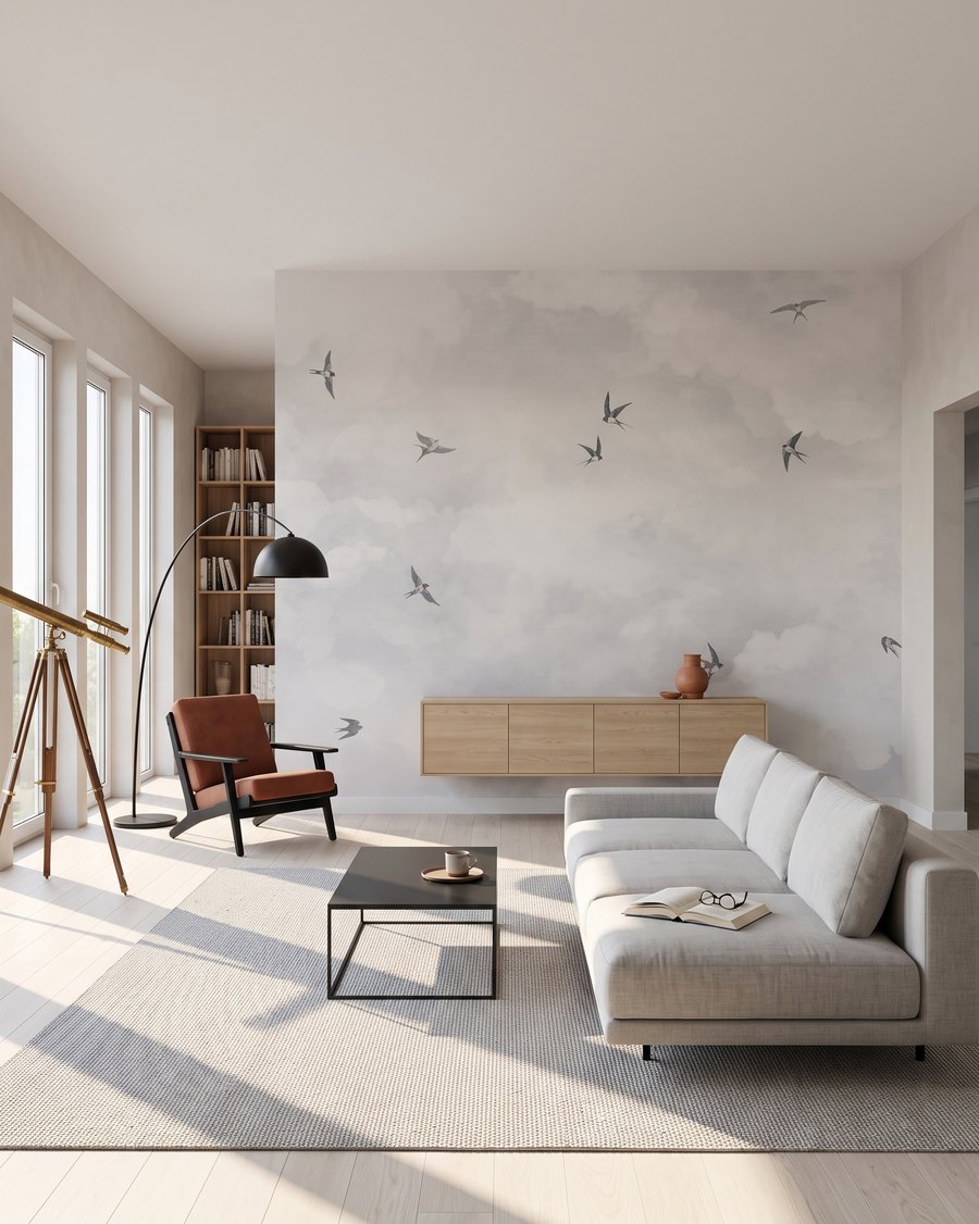 Vogels door zachte luchtlagen — interieur 4