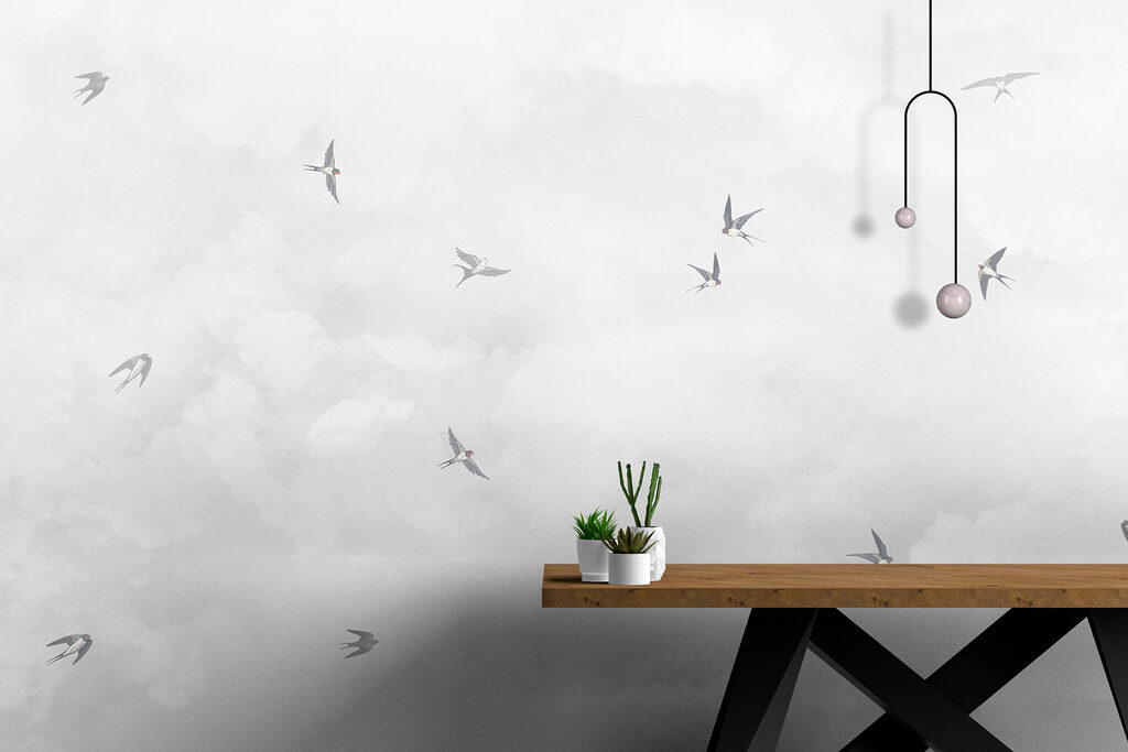 Vogels door zachte luchtlagen — interieur 2