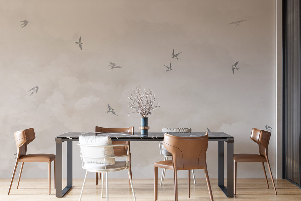 Vogels door zachte luchtlagen — interieur 3