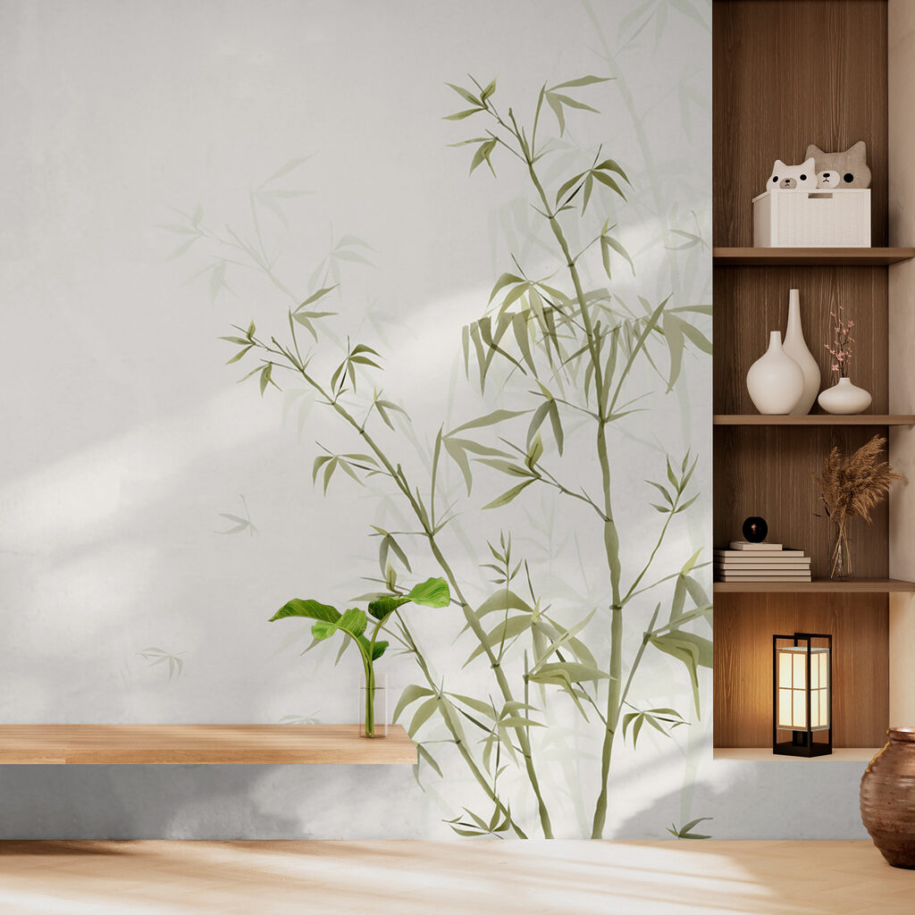 Bamboetakjes in bijna wit — interieur 2