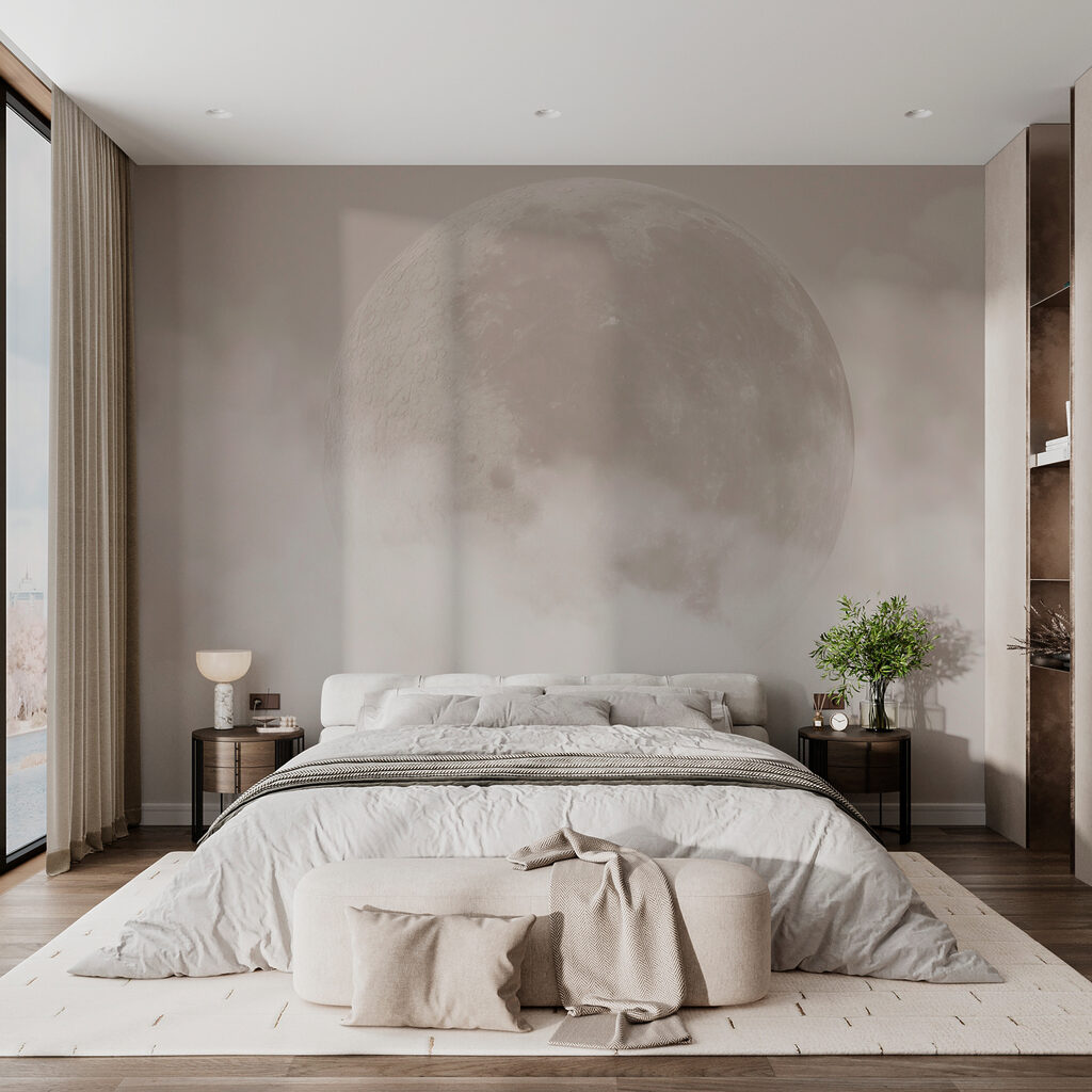 Maan verdwijnt achter wolken — interieur 1
