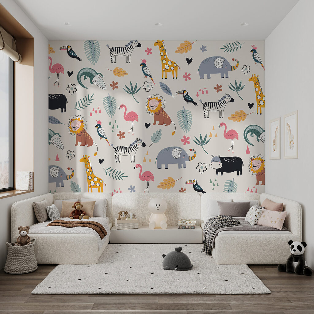 Safaridieren in speels ritme — interieur 2