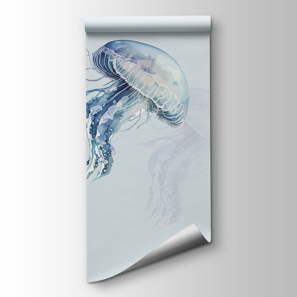 Kleine kwallen in blauw — productweergave