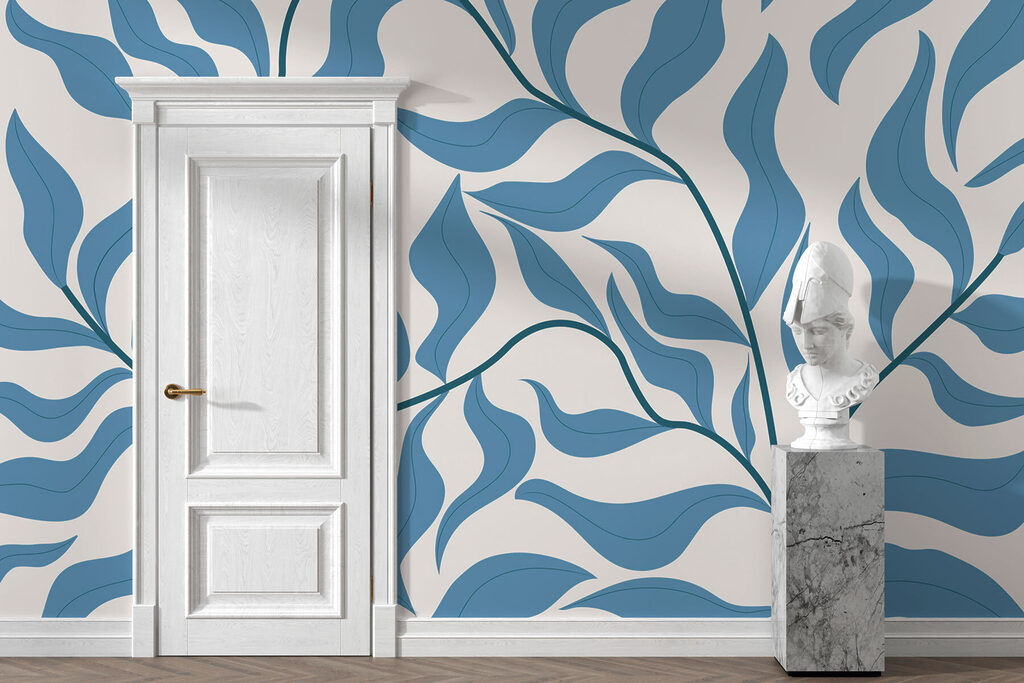 Bladtakken als golvende linten — interieur 2