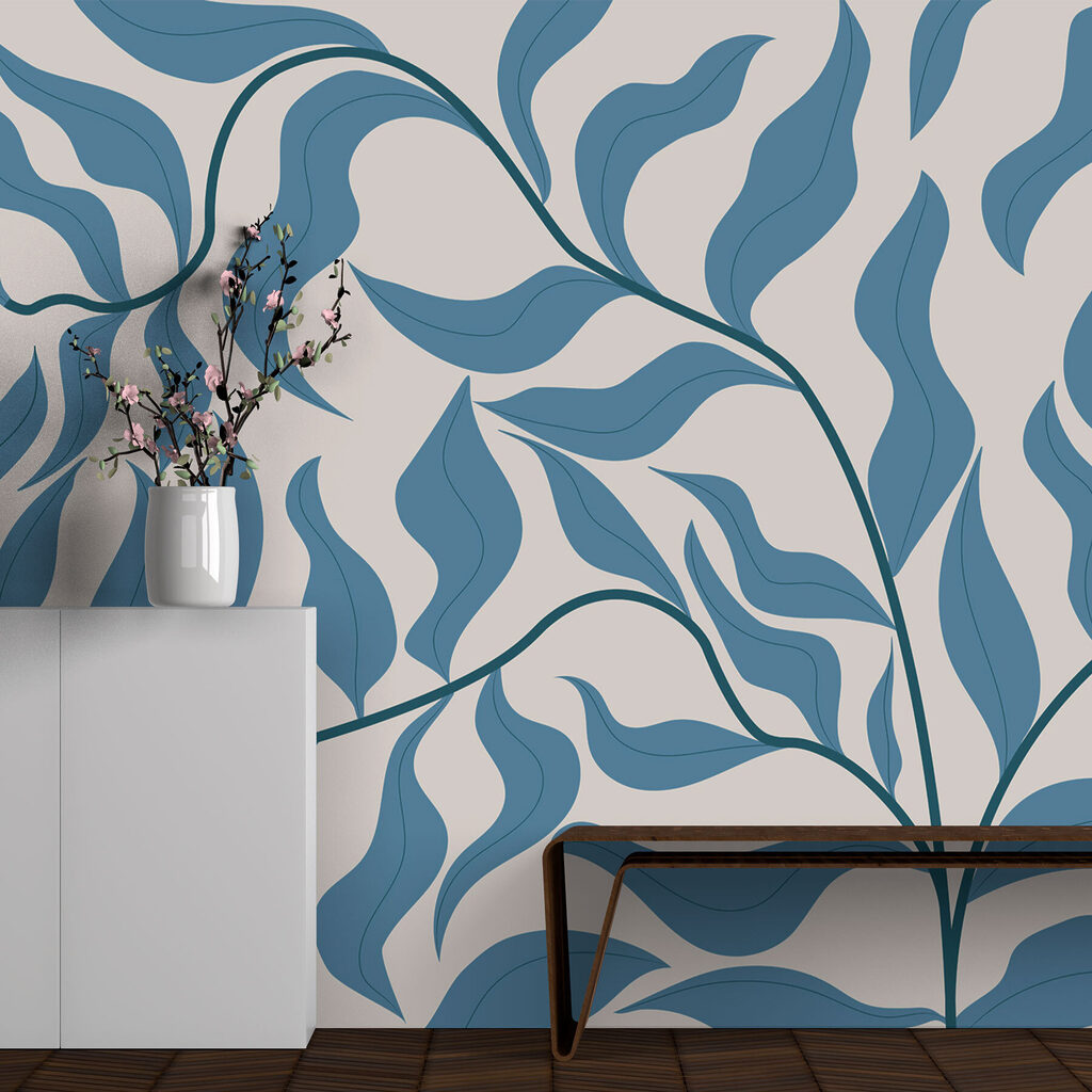 Bladtakken als golvende linten — interieur 3