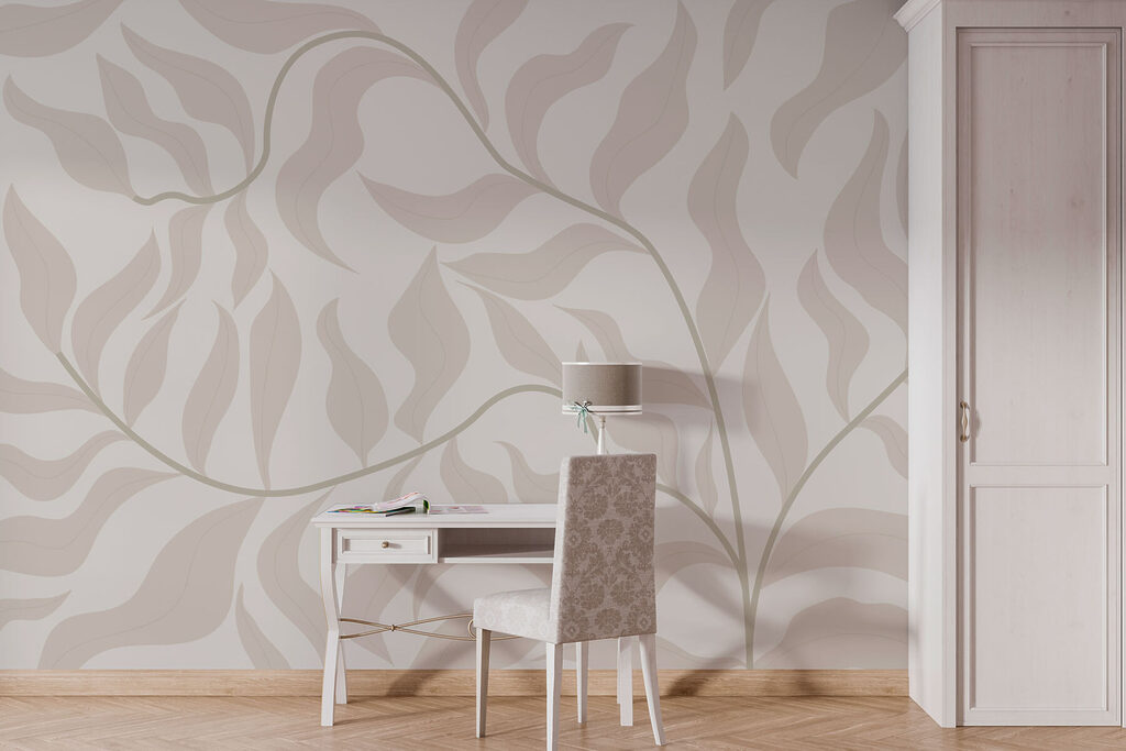 Bladtakken als golvende linten — interieur 3