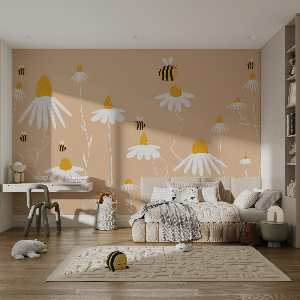 Een bij op een bloem — interieur 2