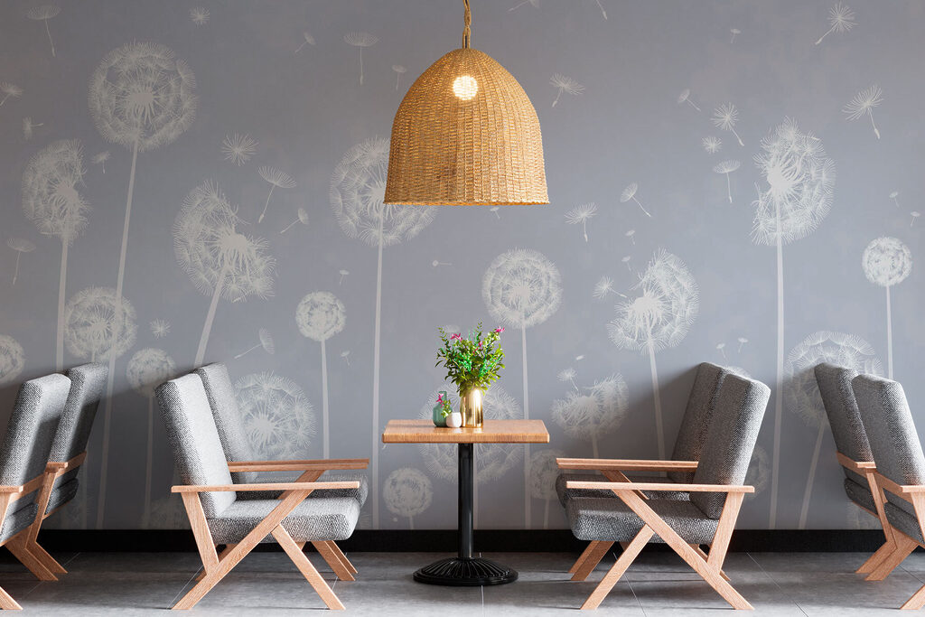 Witte pluisjes stijgen op — interieur 1