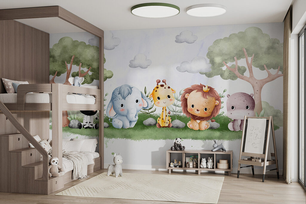 Safarivriendjes onder ronde bomen — interieur 1