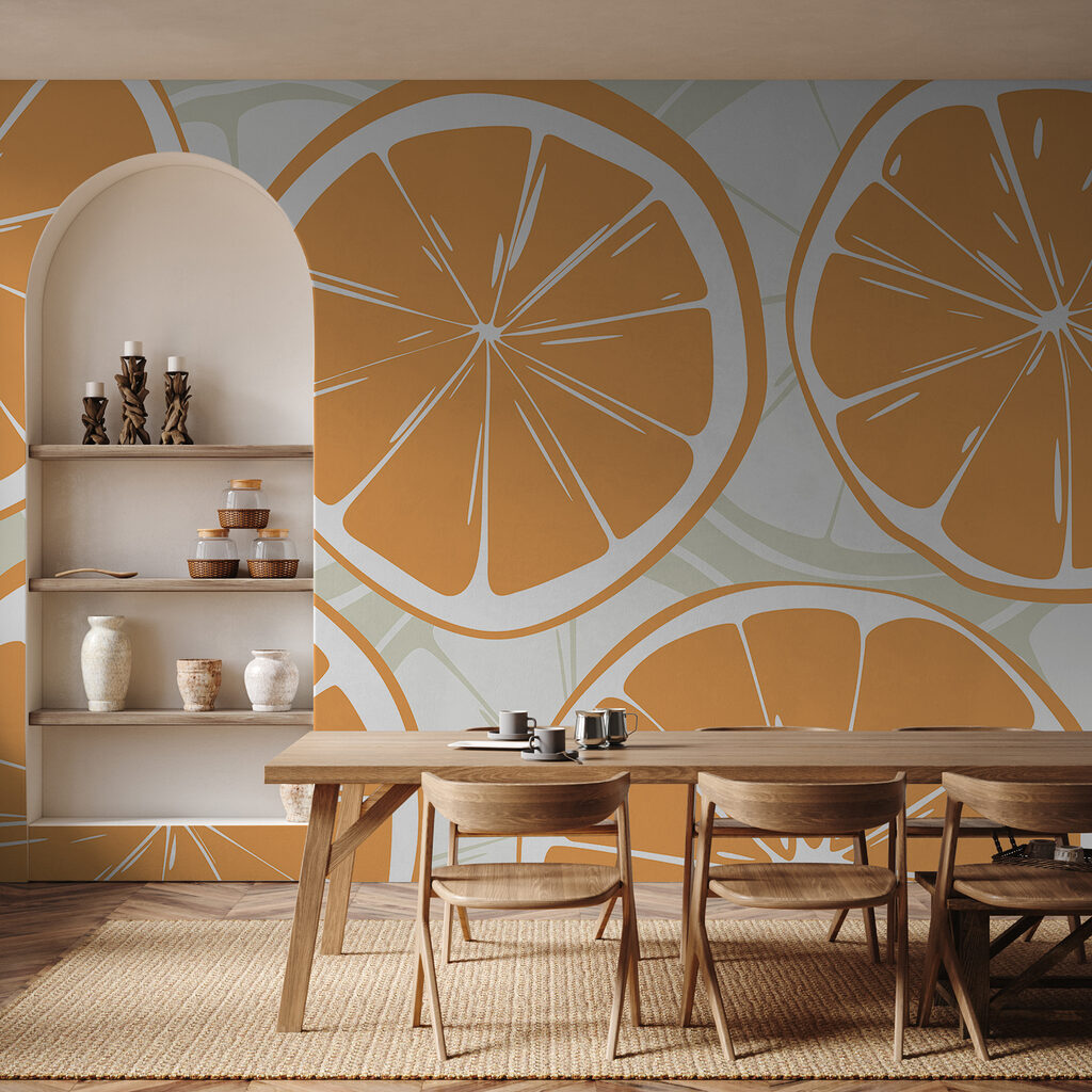 Citrusschijfjes in vrolijke herhaling — interieur 2