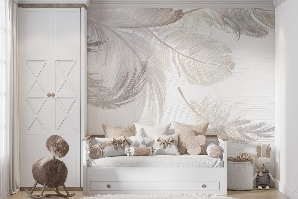 Een groep witte veren — interieur 3