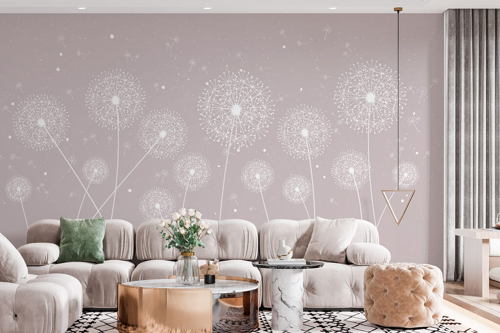 Pluisbollen met kruiselende stelen — interieur 2