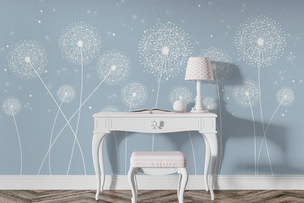 Pluisbollen met kruiselende stelen — interieur 1