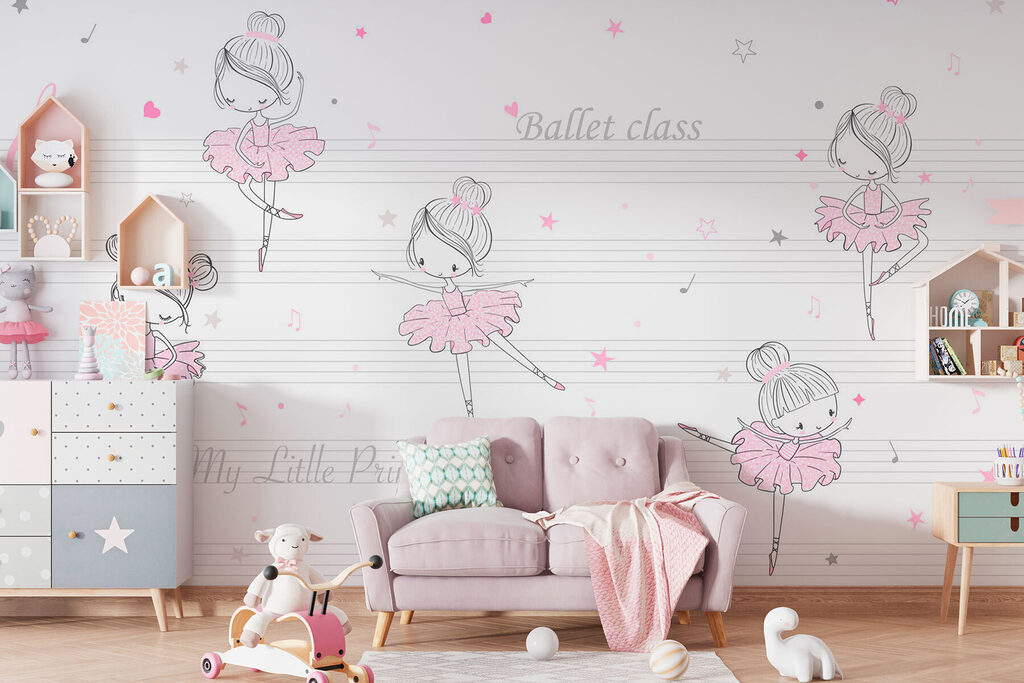 Ballerina's op fijne notenlijnen — interieur 1