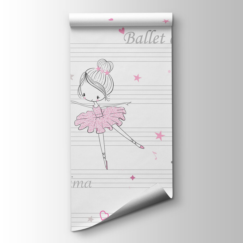 Ballerina's op fijne notenlijnen — productweergave
