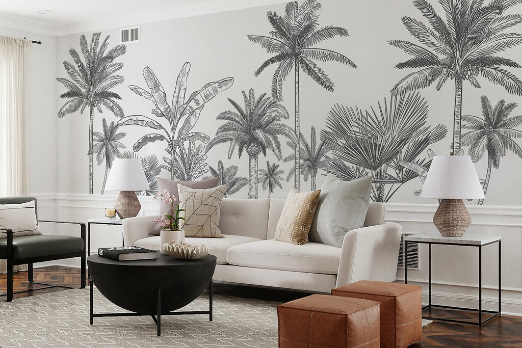 Een groep palmbomen — interieur 1