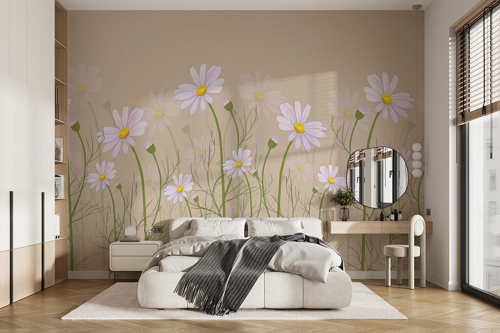 Madeliefjes op slanke stelen — interieur 1
