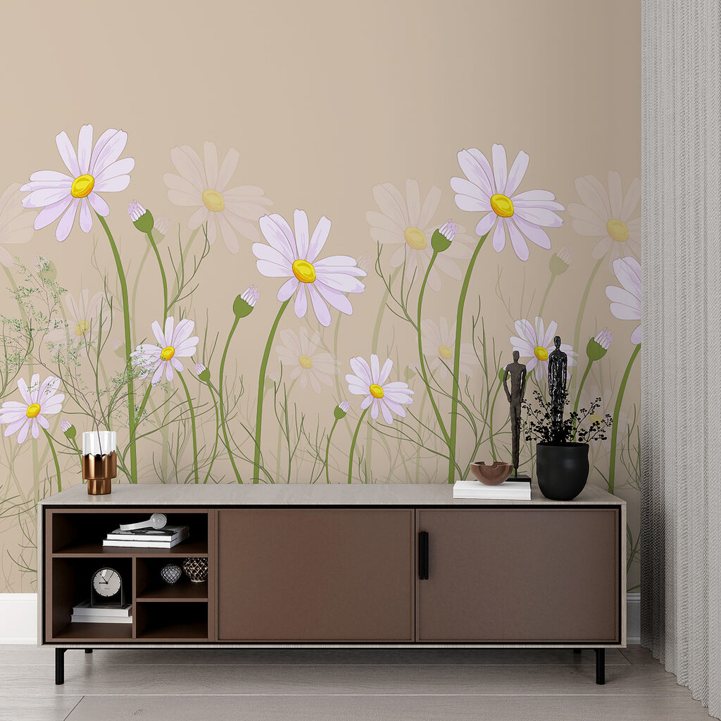 Madeliefjes op slanke stelen — interieur 2