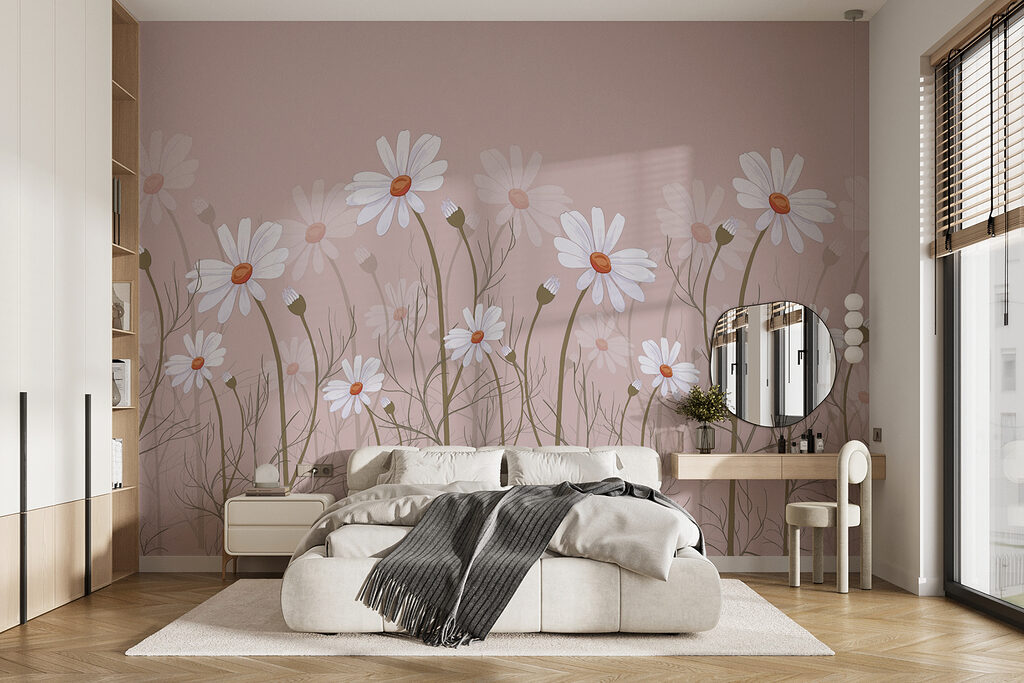 Een groep witte bloemen — interieur 1