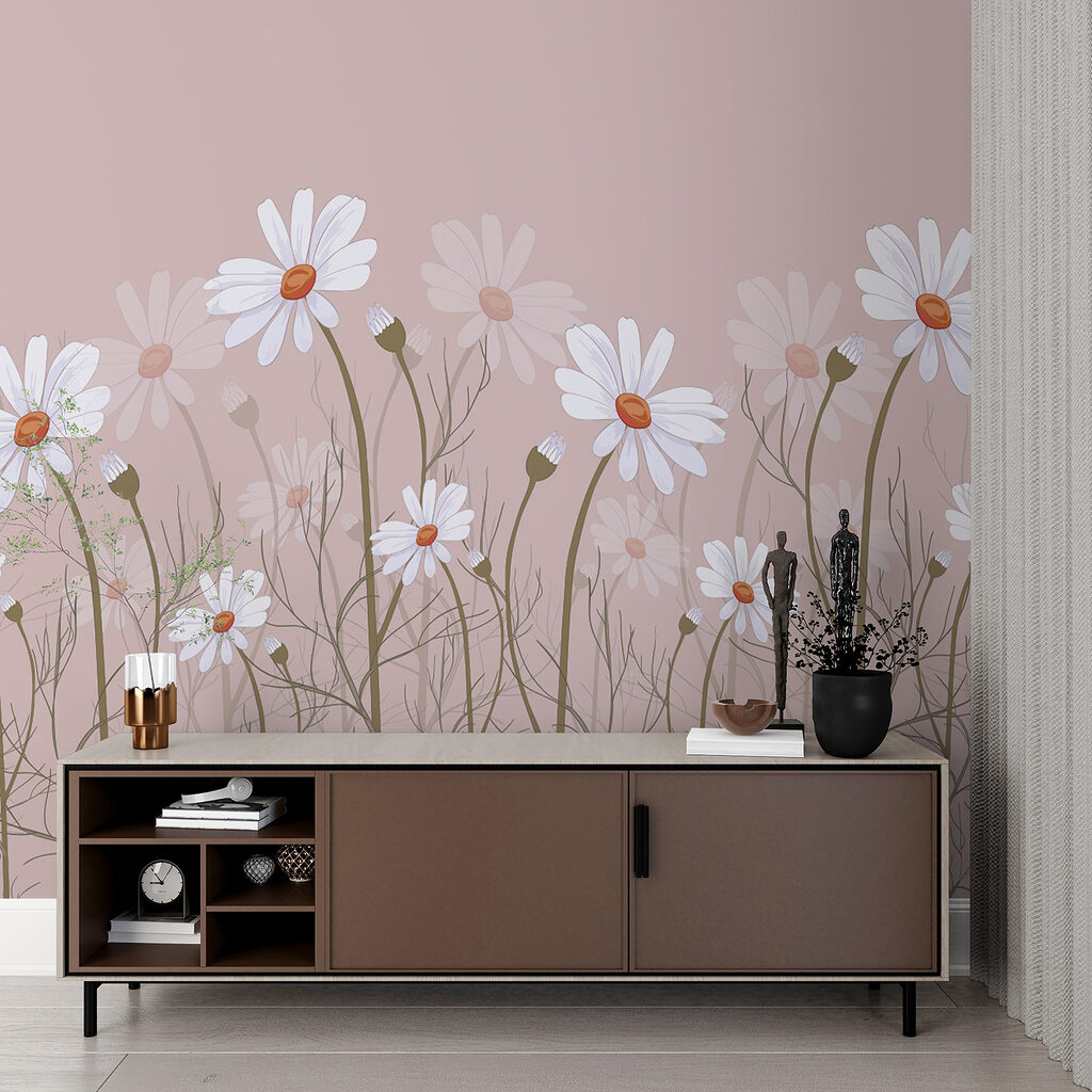 Een groep witte bloemen — interieur 2