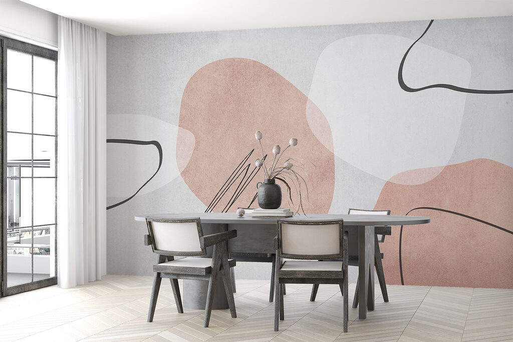 Vormen met zwarte krabbels — interieur 2