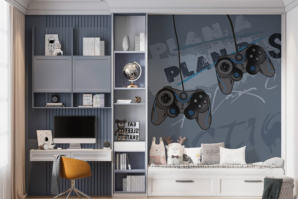 Controllers tussen grafische woorden — interieur 3