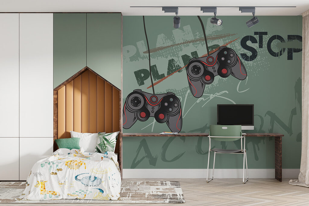 Controllers tussen grafische woorden — interieur 3
