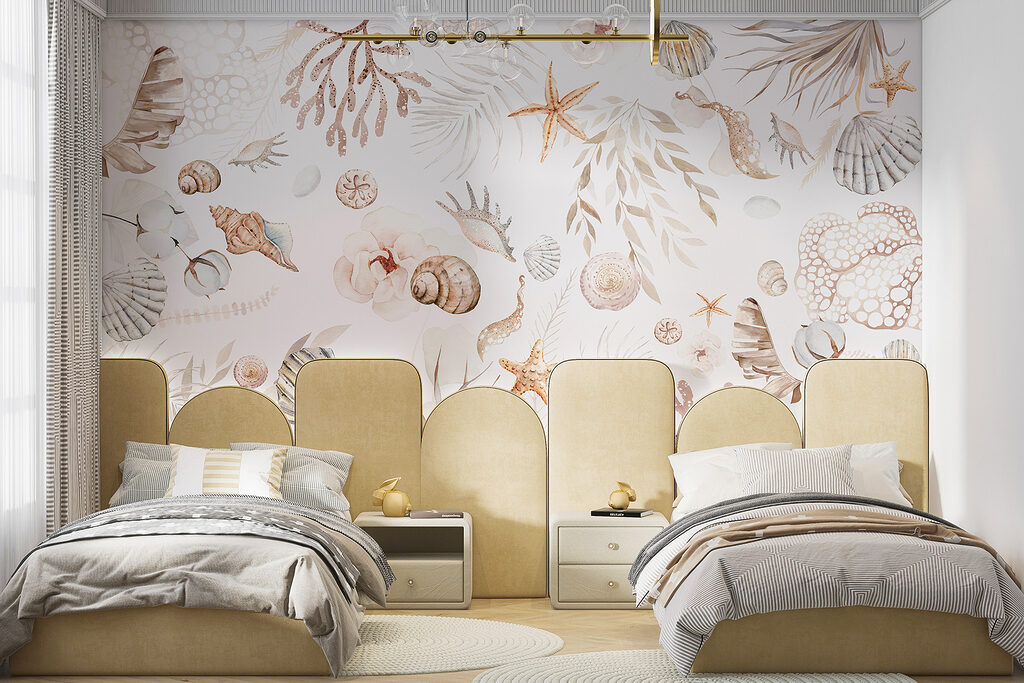 Schelpen tussen lichte koraaltakken — interieur 2