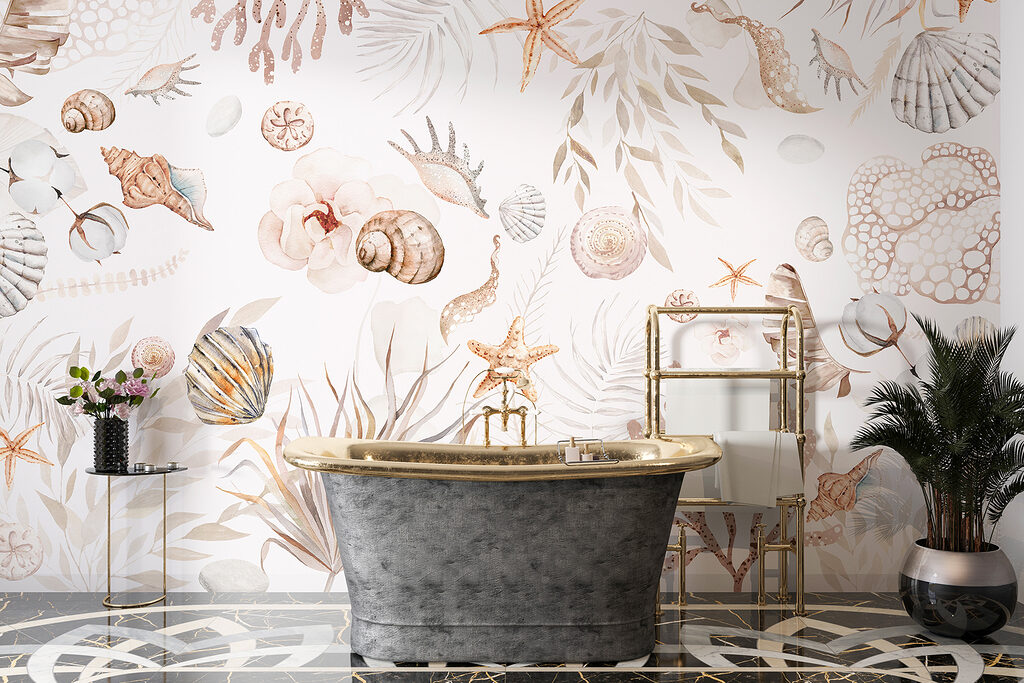 Schelpen tussen lichte koraaltakken — interieur 3