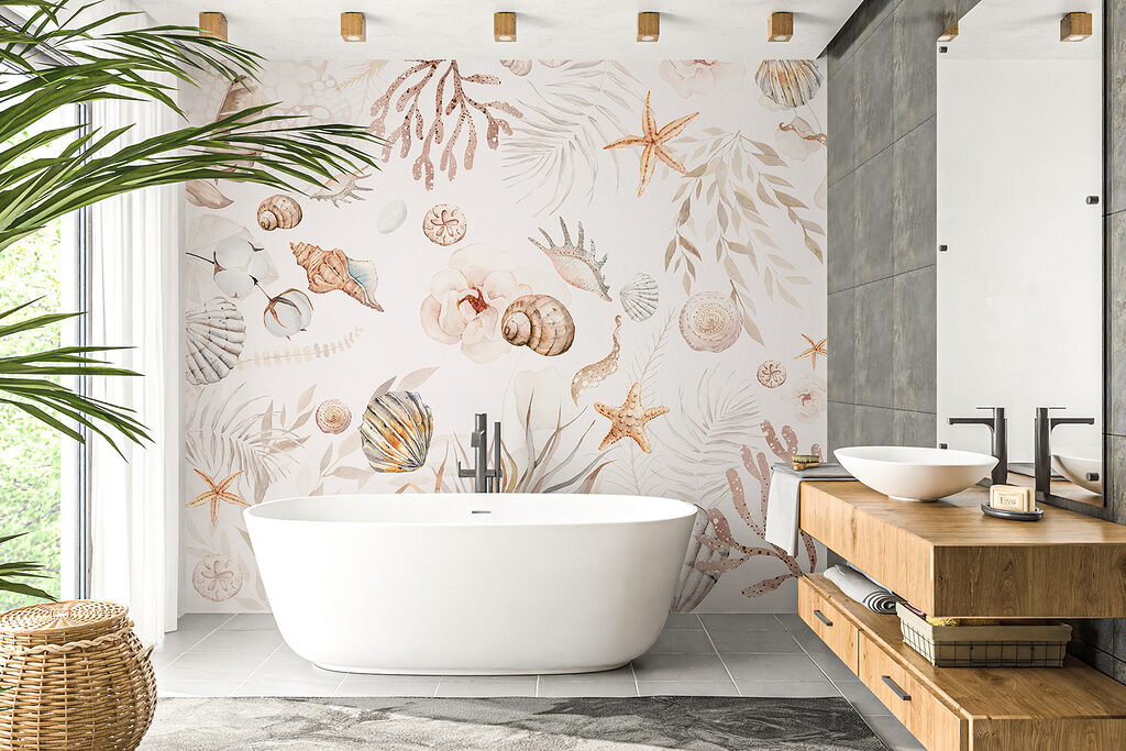 Schelpen tussen lichte koraaltakken — interieur 4