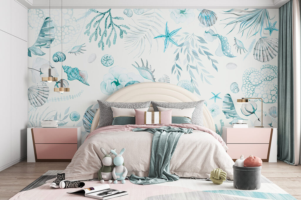 Schelpen tussen lichte koraaltakken — interieur 3